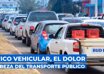 Tráfico vehicular, el dolor de cabeza del transporte público