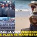 ¡Alzan la voz! Vendedores de playa se manifiestan