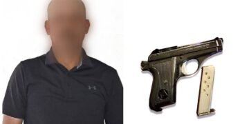 Policía Estatal asegura a civil armado en Culiacán