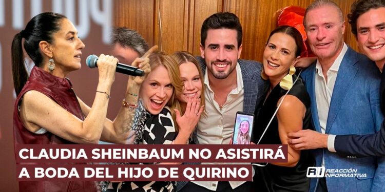Claudia Sheinbaum NO asistirá a boda del hijo de Quirino; llega el domingo a Mazatlán