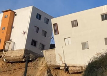 Así amanecen los edificios que están a punto de caer en Tijuana