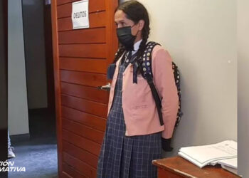 VIDEO: Detienen a hombre que se disfrazó de alumna e ingresó al baño de niñas en colegio de Perú