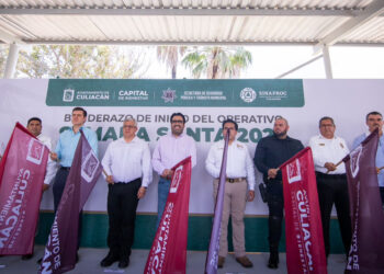 Dan banderazo en Culiacán de inicio del Operativo de Seguridad Semana Santa 2023