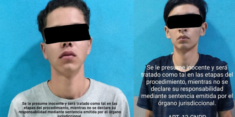 Agentes de la Policía Municipal logran la detención de dos hombres por la probable participación en el delito de robo de vehículo