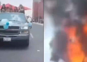 VIDEO: Explosión de pirotecnia en procesión de Salamanca deja tres niños con graves quemaduras