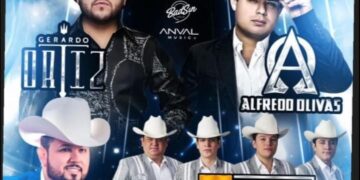 Roberto Tapia, Gerardo Ortiz, Alfredo Olivas juntos en Culiacán