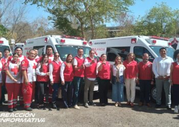 Cruz Roja Sinaloa entregó 4 ambulancias al mismo número de delegaciones