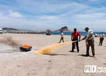 Coordinación de Protección Civil brinda capacitación en atención de incendios a personal del Instituto Nacional de Migración