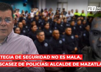 Estrategia de seguridad no es mala; hay escasez de policías: Alcalde de Mazatlán