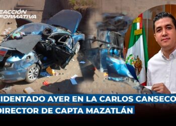 El accidentado ayer en la Carlos Canseco era el Director de CAPTA Mazatlán