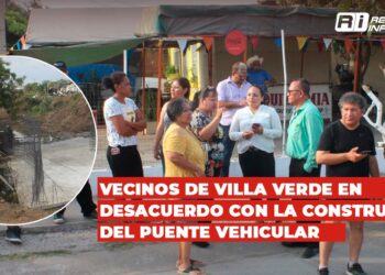 Vecinos de Villa Verde en desacuerdo con la construcción del puente vehicular