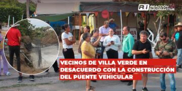 Vecinos de Villa Verde en desacuerdo con la construcción del puente vehicular
