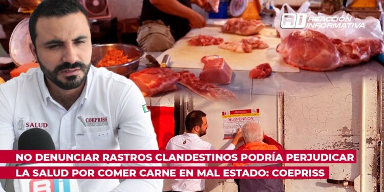 No denunciar rastros clandestinos podría perjudicar la salud por comer carne en mal estado: COEPRISS