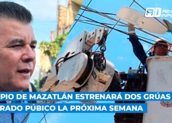 Municipio de Mazatlán estrenará dos grúas para alumbrado púbico la próxima semana