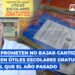 Papeleros prometen NO bajar cantidad ni calidad en Útiles Escolares Gratuitos; “serán igual que el año pasado”