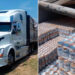 ¡Llevaba cervezas presuntamente clonadas! Así aseguraron tráiler con carga en Oaxaca VIDEO