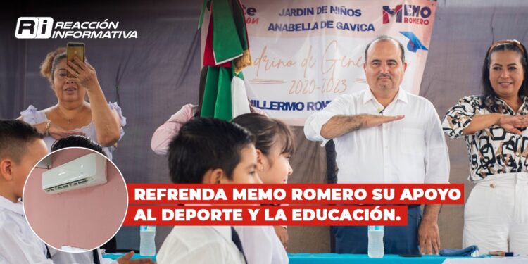 Refrenda Memo Romero su apoyo al deporte y la educación