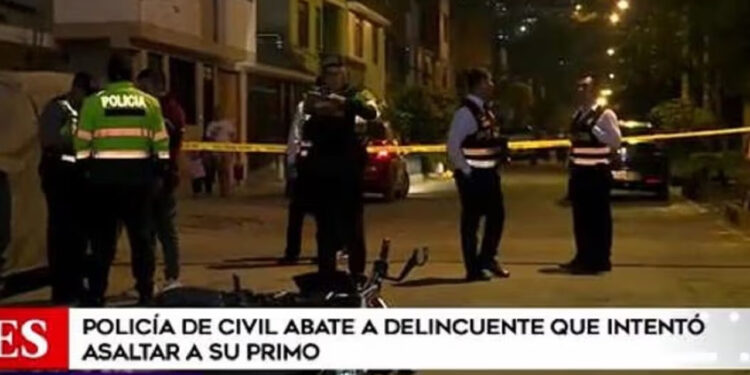 Policía abate a delincuente que intentó robar 166 mil pesos a su primo en Perú