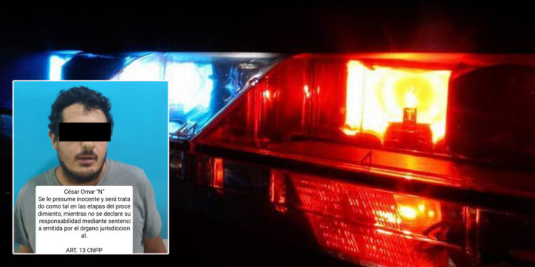 Detienen a presunto agresor en la Flores Magón