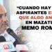 “Cuando hay muchos aspirantes es señal que algo anda mal en Mazatlán”: Memo Romero