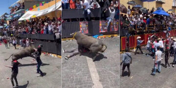 Liberan toros y se reportan 20 lesionados durante evento “Huamantlada 2023” en Tlaxcala