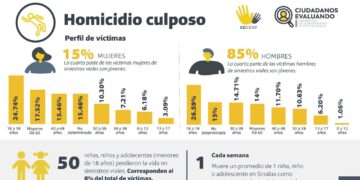 En Sinaloa es más probable perder la vida en un accidente que por un homicidio doloso: CG CESP