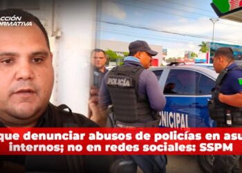 Hay que denunciar abusos de policías en asuntos internos; no en redes sociales: SSPM