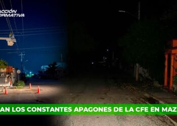 No cesan los constantes apagones de la CFE en Mazatlán