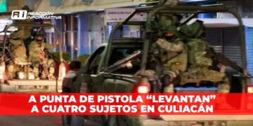 A punta de pistola “levantan” a cuatro sujetos en Culiacán