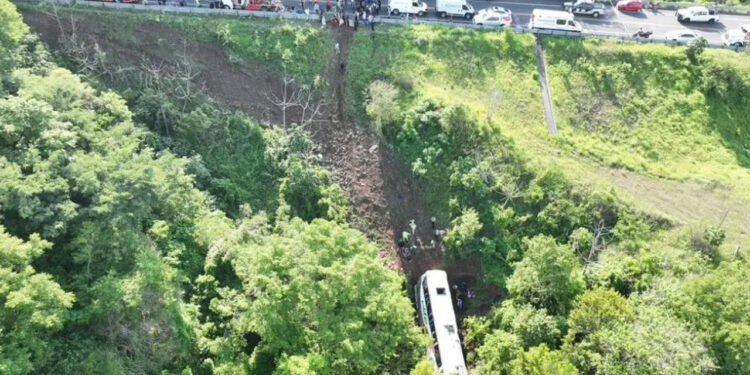 “Eran migrantes”: Mayoría de pasajeros en camión que desbarrancó en Nayarit iban a EU