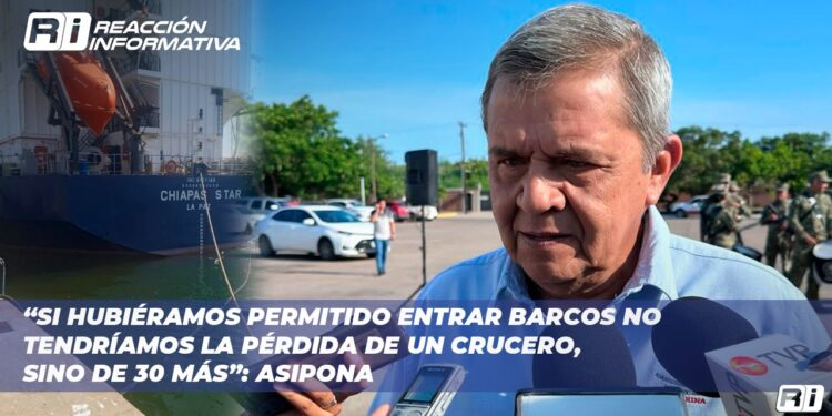  “Si hubiéramos permitido entrar barcos no tendríamos la pérdida de un crucero, sino de 30 más”: ASIPONA