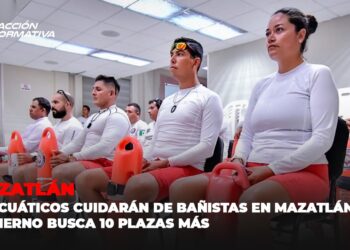 35 acuáticos cuidarán de bañistas en Mazatlán; Gobierno busca 10 plazas más