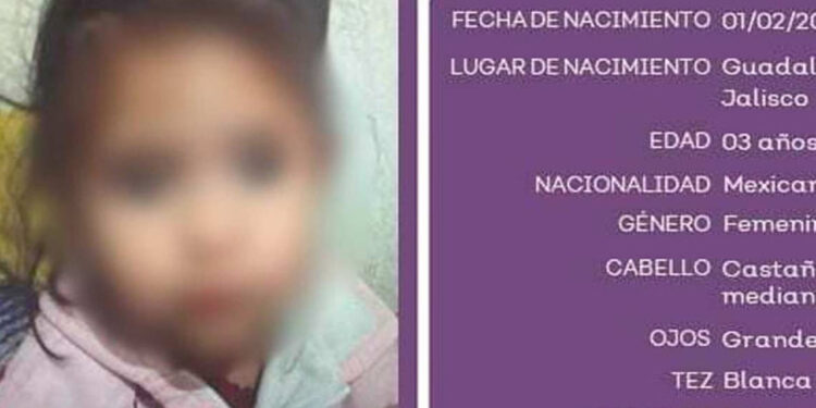 Detienen en Jalisco al presunto feminicida de Kailani, una niña de 3 años