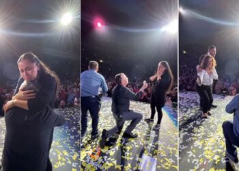 ¡Qué incómodo! Propuesta de matrimonio en concierto de Banda MS sale mal