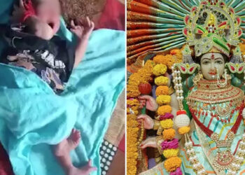 ¿Una diosa? Bebé nace con 26 dedos en India y padres creen que es reencarnación de una deidad