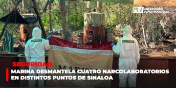 Marina desmantela cuatro narcolaboratorios en distintos puntos de Sinaloa