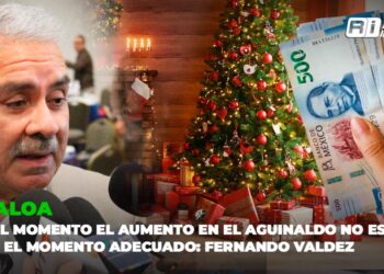 Por el momento el aumento en el aguinaldo no es viable, no es el momento adecuado: Fernando Valdez