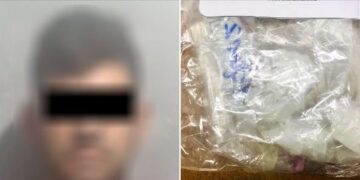 Detienen a sujeto con tres bolsas de cristal en Culiacán