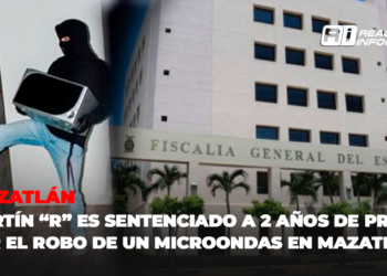 Martín “R” es sentenciado a 2 años de prisión por el robo de un microondas