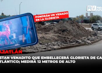 Alistan “Venadito” que embellecerá glorieta de Canseco y Atlántico; medirá 12 metros de alto