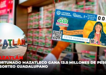 Afortunado mazatleco gana 13.5 mdp en Sorteo Guadalupano
