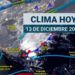 ¿A qué hora entra el frente frío 17 hoy miércoles 13 de diciembre a México?