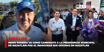 Memo Romero va como candidato a la Presidencia Municipal de Mazatlán: PAS al inaugurar sus oficinas en Mazatlán