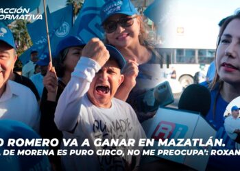 ‘Memo Romero va a ganar en Mazatlán. La lista de Morena es puro circo, no me preocupa’: Roxana Rubio