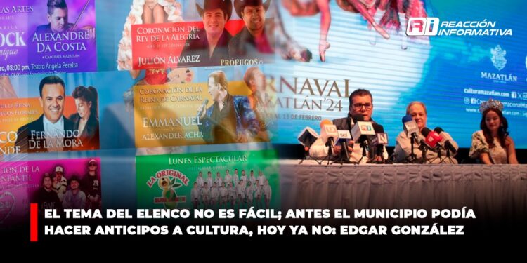 El tema del elenco no es fácil; antes el municipio podía hacer anticipos a Cultura, hoy ya no: Edgar González