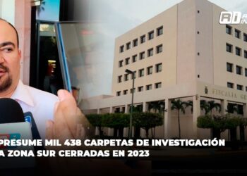 FGE presume mil 438 carpetas de investigación de la zona sur cerradas en 2023
