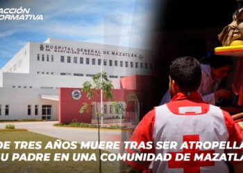 Niña de tres años muere tras ser atropellada por su padre en una comunidad de Mazatlán