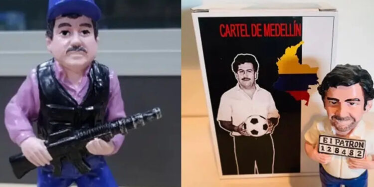 China factura con muñecos de mil 700 pesos de El Chapo, Ovidio, Escobar