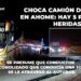 Choca camión de Tufesa en Ahome; cinco heridos