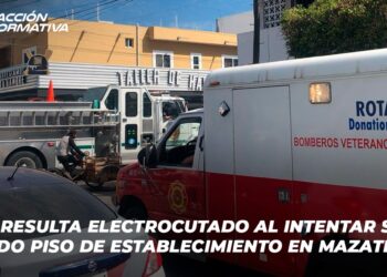 Joven resulta electrocutado al intentar subir a segundo piso de establecimiento en Mazatlán